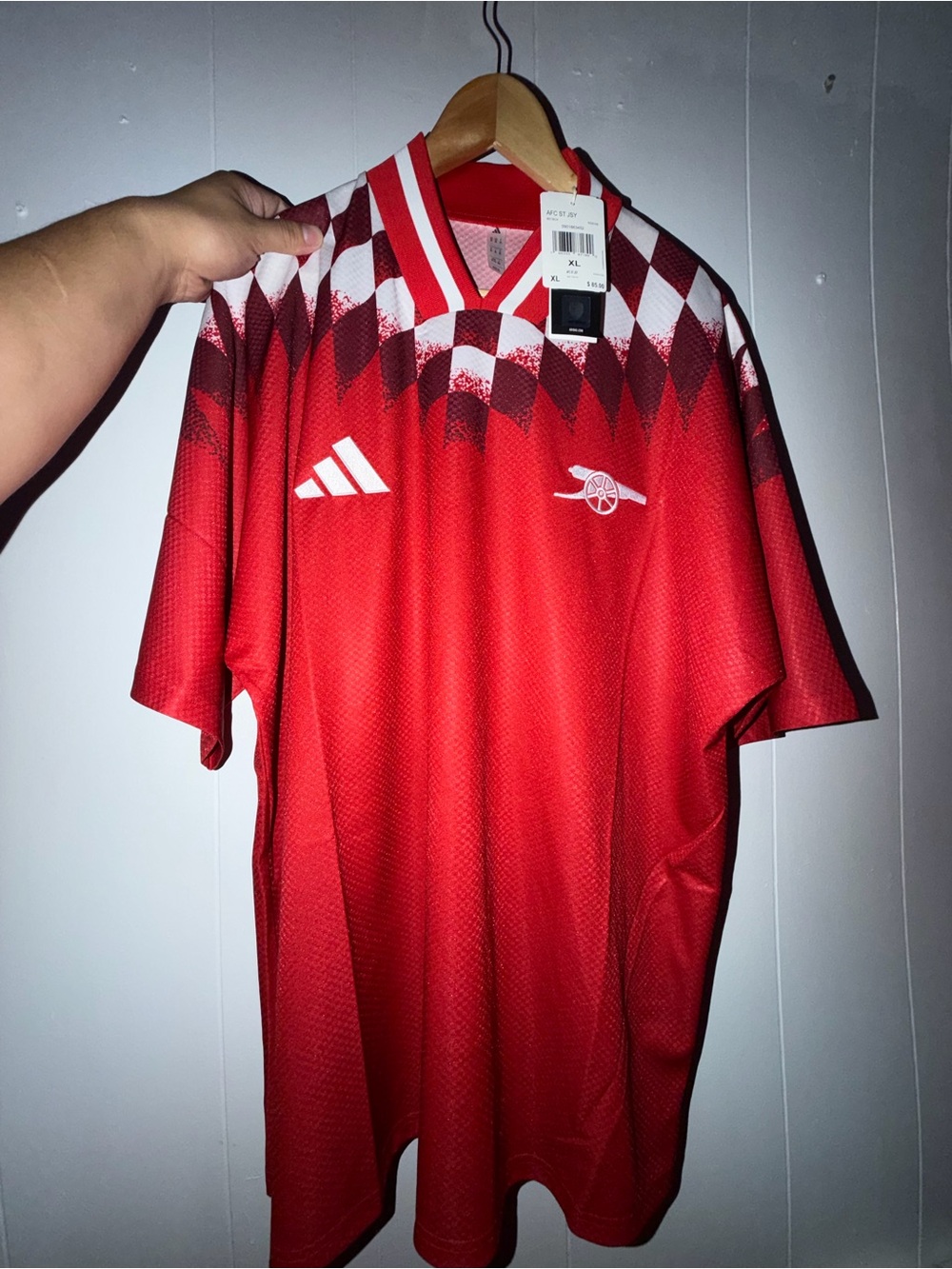 Men Adidas Arsenal Stadium Version Jersey Size XL